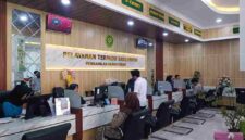Suasana ruang Pelayanan Terpadu Satu Pintu (PTSP) Pengadilan Agama (PA) Tuban (gambar : ist.)